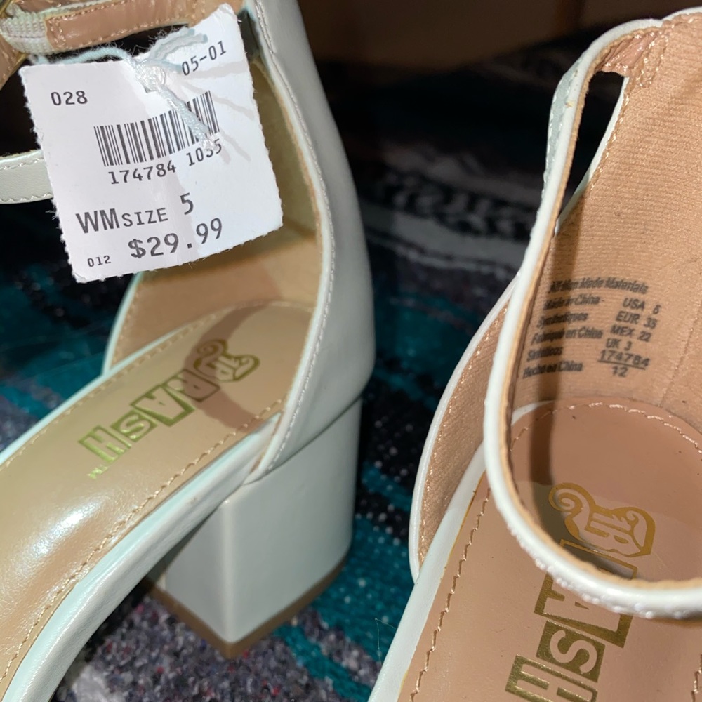brand new with tags white sandals